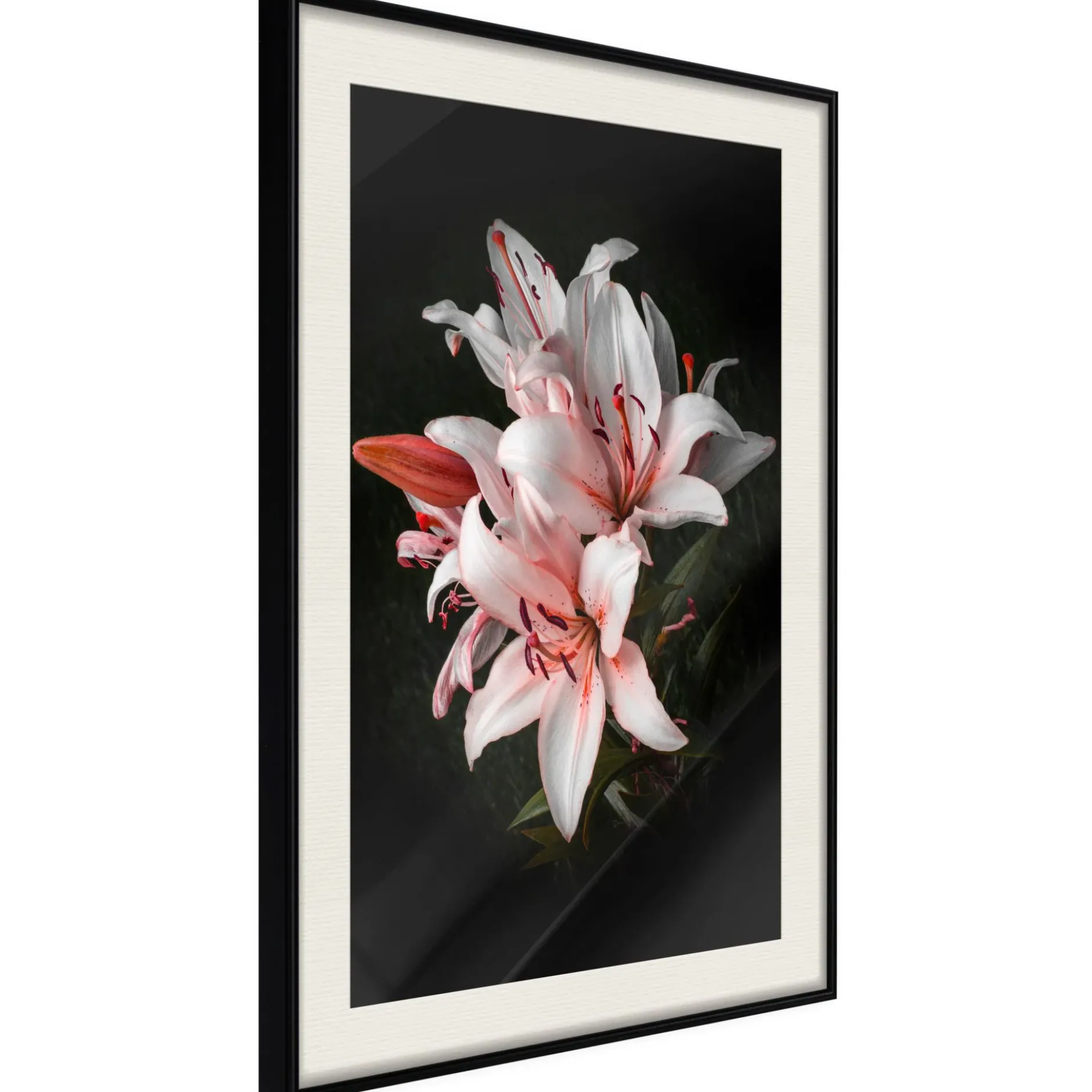 Poster 'Pale Pink Lilies'