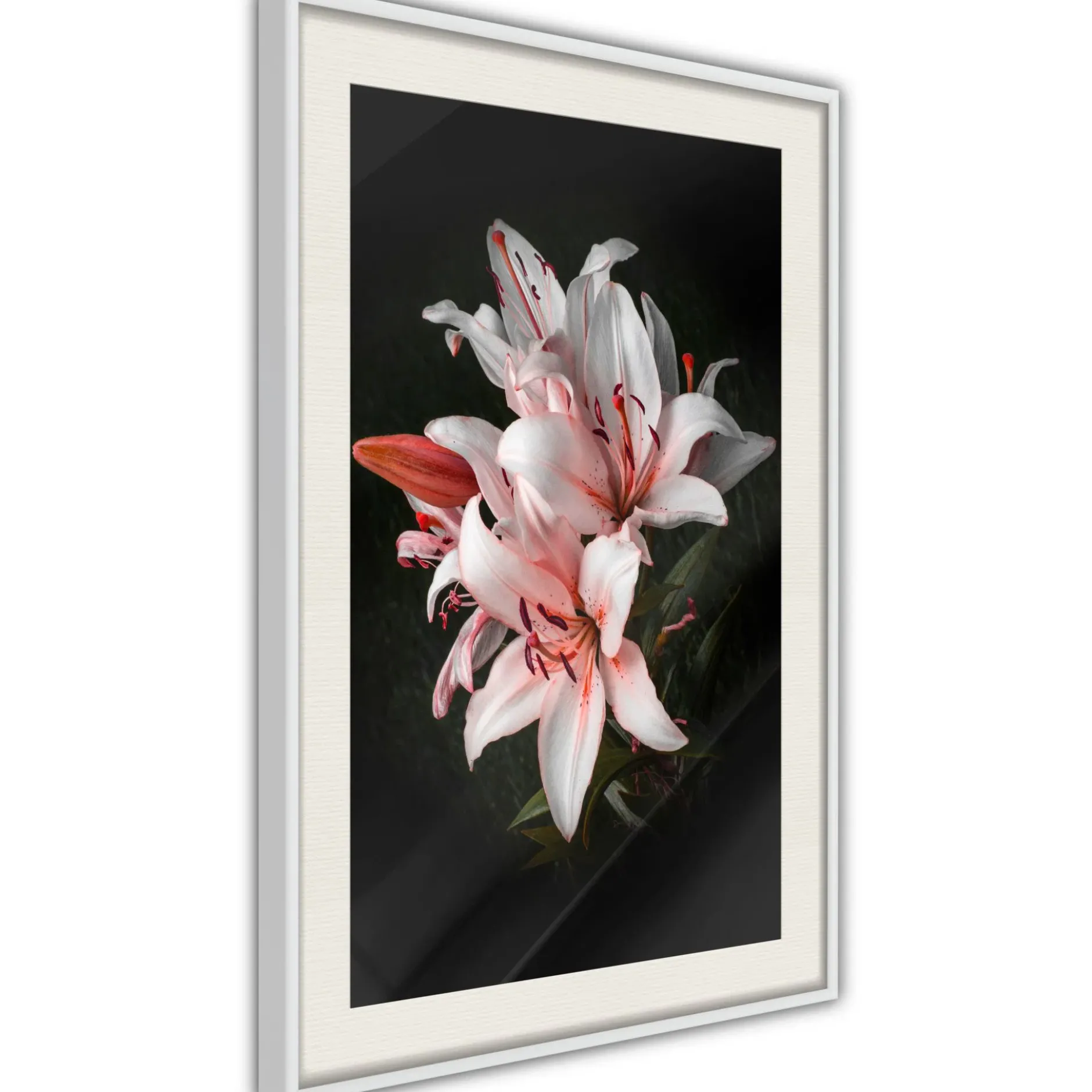 Poster 'Pale Pink Lilies'
