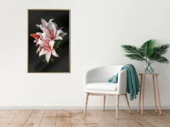 Poster 'Pale Pink Lilies'