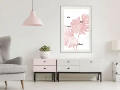 Poster 'Pale Pink Monstera'