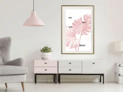 Poster 'Pale Pink Monstera'