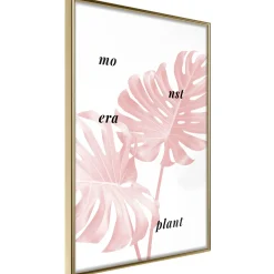 Poster 'Pale Pink Monstera'