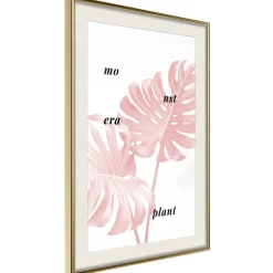 Poster 'Pale Pink Monstera'