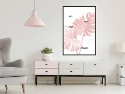 Poster 'Pale Pink Monstera'