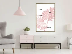 Poster 'Pale Pink Monstera'