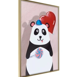 Poster 'Panda with a Balloon'