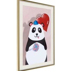 Poster 'Panda with a Balloon'