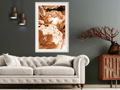 Poster 'Peonies in Sepia'