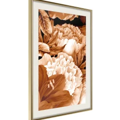 Poster 'Peonies in Sepia'