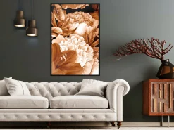 Poster 'Peonies in Sepia'
