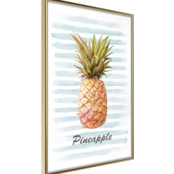 Poster 'Pineapple and Stripes'