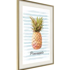 Poster 'Pineapple and Stripes'