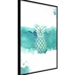 Poster 'Pineapple in Watercolours'