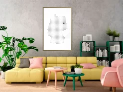 Poster 'Pixel Map of Germany'