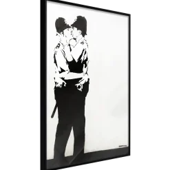 Poster 'Policemen Kissing'