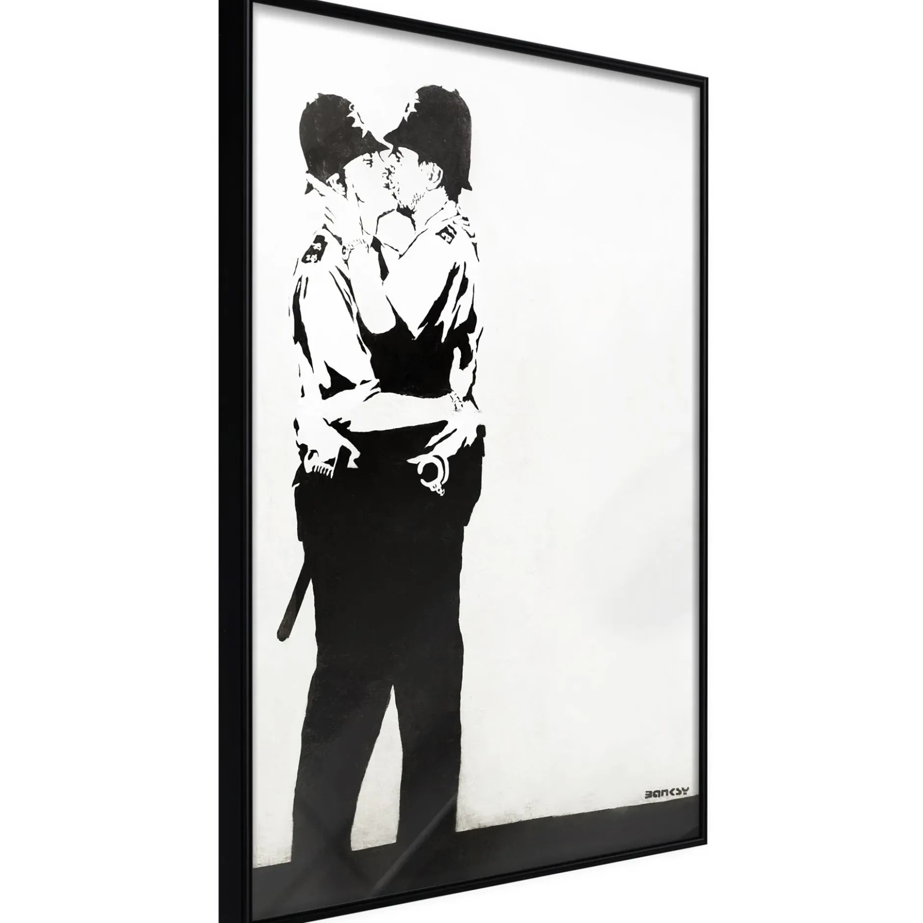 Poster 'Policemen Kissing'