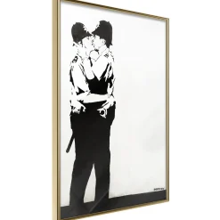 Poster 'Policemen Kissing'