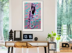 Poster 'Raccoon On The Bike'
