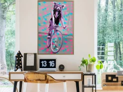 Poster 'Raccoon On The Bike'