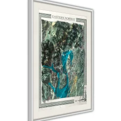 Poster 'Raised Relief Map: Eastern Norway'