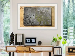 Poster 'Raised Relief Map: Munich'