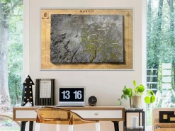 Poster 'Raised Relief Map: Munich'