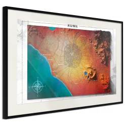 Poster 'Raised Relief Map: Rome'