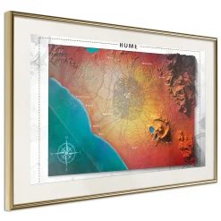 Poster 'Raised Relief Map: Rome'