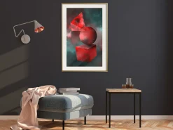 Poster 'Red Solid Figures'