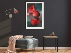 Poster 'Red Solid Figures'