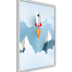 Poster 'Rocket in the Clouds'