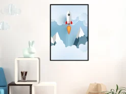Poster 'Rocket in the Clouds'
