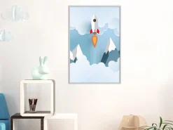 Poster 'Rocket in the Clouds'