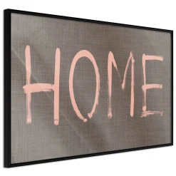 Poster 'Simply Home (Pink)'