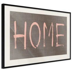 Poster 'Simply Home (Pink)'