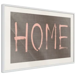 Poster 'Simply Home (Pink)'