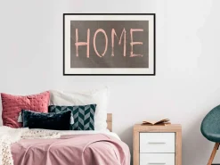 Poster 'Simply Home (Pink)'