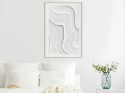 Poster 'Snow Contour Lines'