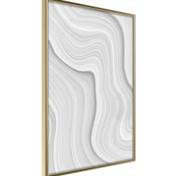 Poster 'Snow Contour Lines'