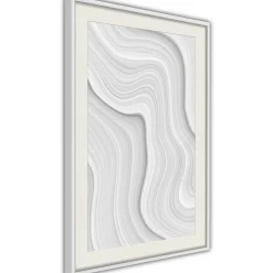 Poster 'Snow Contour Lines'
