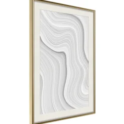 Poster 'Snow Contour Lines'