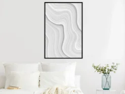 Poster 'Snow Contour Lines'