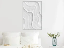 Poster 'Snow Contour Lines'