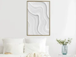 Poster 'Snow Contour Lines'