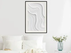 Poster 'Snow Contour Lines'