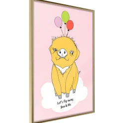Poster 'Soaring Pig'
