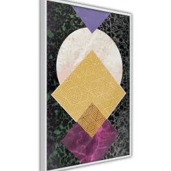 Poster 'Squares and Circle'
