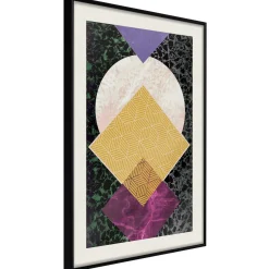 Poster 'Squares and Circle'