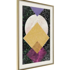 Poster 'Squares and Circle'
