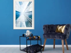Poster 'Steel and Glass (Blue)'